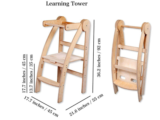 Montessori Foldable Toddler Tower-1