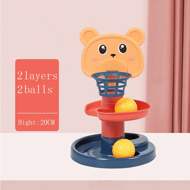 Montessori Rolling Ball Tower-7